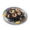Quill-Ink Seafood Pasta