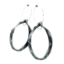 Iron Hoop Earring
