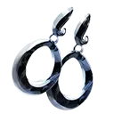 Obsidian Earring
