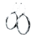 Tin Hoop Earrings