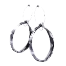 Zinc Hoop Earring